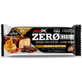 Батончик AMIX Low-Carb ZeroHero Protein Bar 65г-арахісова паста