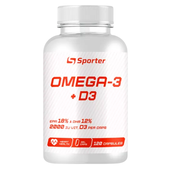 Вітаміни Sporter Omega 3+D3-120 капс