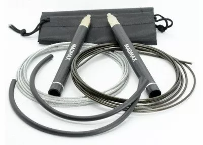 Скакалка скоростная алюминиевая на подшипниках MadMax MFA-286 Speed ​​jump rope Black-300см