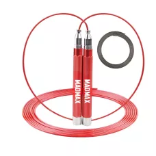 Скакалка скоростная алюминиевая на подшипниках MadMax MFA-286 Speed ​​jump rope Red-300см