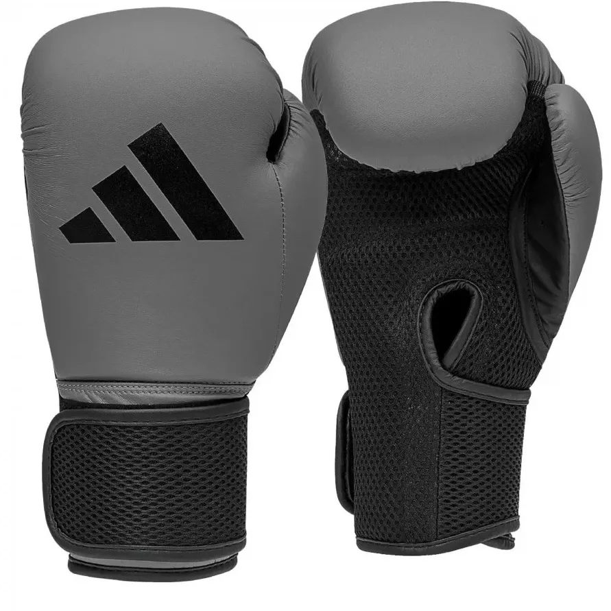 Боксерський набір Adidas Boxing Youth KIT23 Сіро-чорний-8 унцій