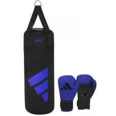 Боксерський набір Adidas Boxing Youth KIT23 Сіро-синій-8 унцій