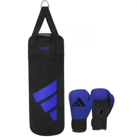 Боксерский набор Adidas Boxing Youth KIT23 Серо-синий-8 унций