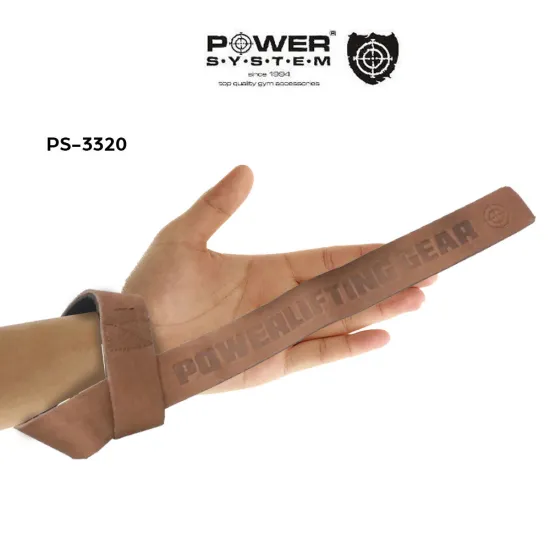 Шкіряні лямки для тяги Power System Leather Straps PS-3320