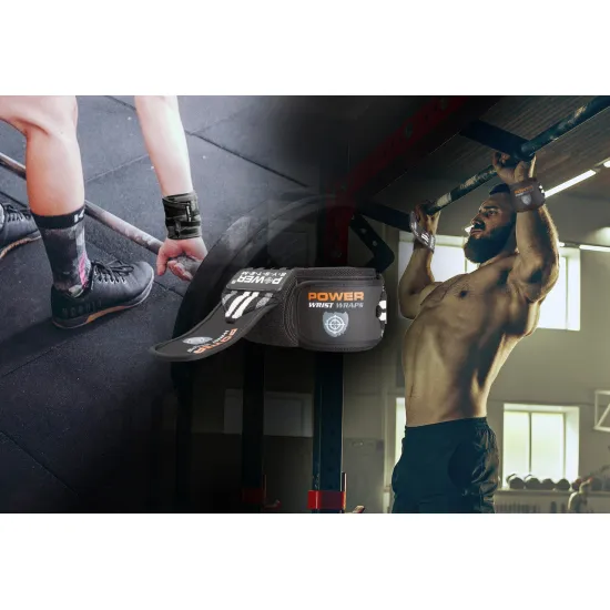 Кистевые бинты Power System Wrist Wraps PS-3500 Grey/Black
