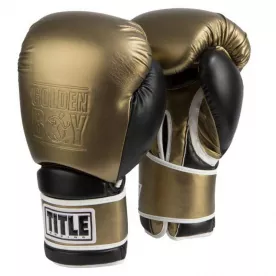Боксерские перчатки TITLE Golden Boy Training Gloves