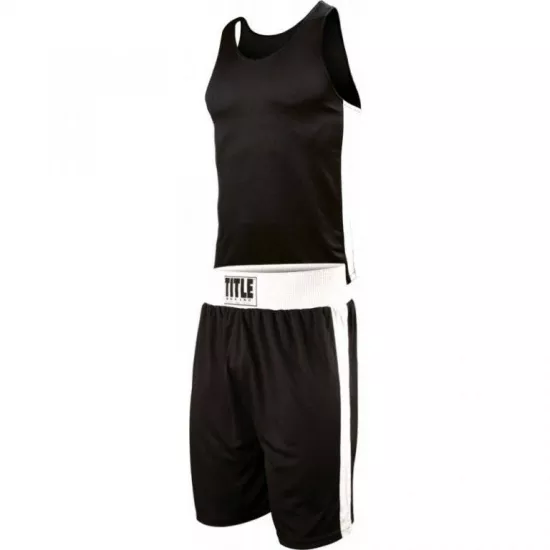Форма боксерская TITLE Aerovent Elite Amateur Boxing Set Black-S