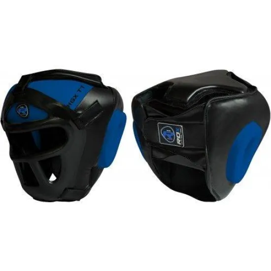 Боксерский тренировочный шлем RDX Guard Blue-XL