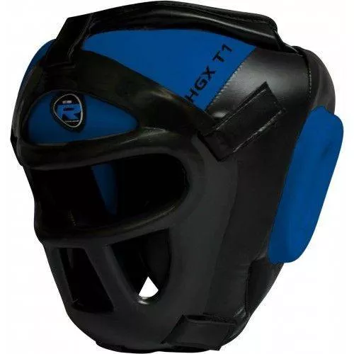 Боксерский тренировочный шлем RDX Guard Blue-XL