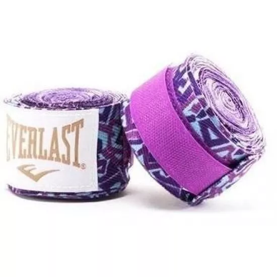 Бинты Everlast 108" Printed Purple 2,75м