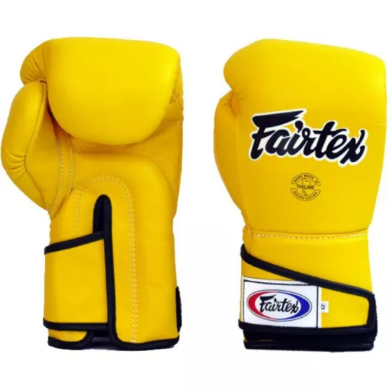 Перчатки Fairtex BGV6 Stylish Angular Spar Желтые 10 унций
