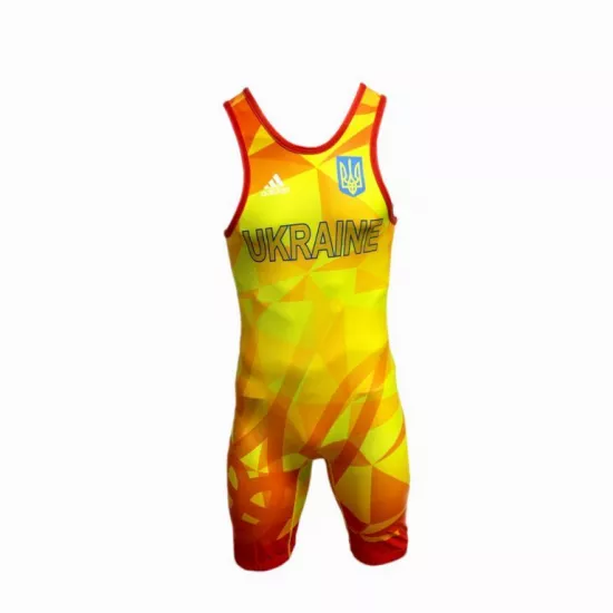 Борцовское трико Adidas UWW Ukraine-S
