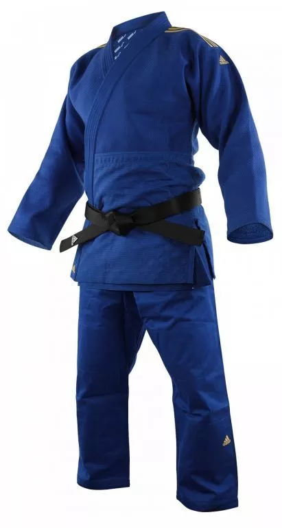 Кимоно для дзюдо Champion II, золотые полосы (синий, J-IJFB-SMU)-160