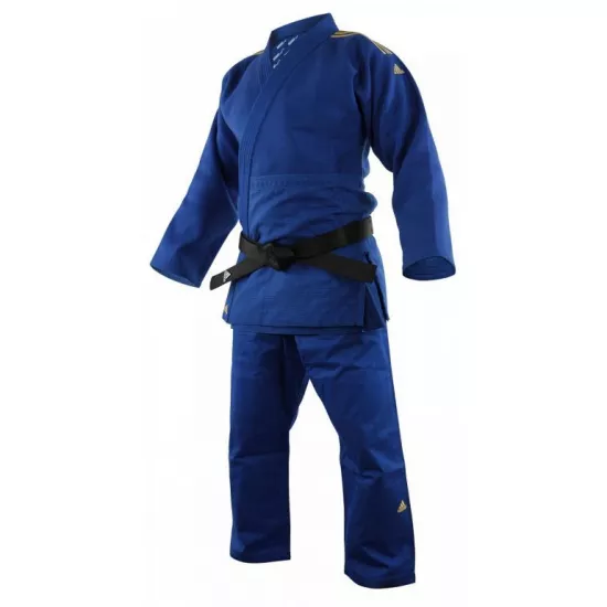 Кімоно для дзюдо Champion II, золоті смуги (синій, J-IJFB-SMU)-160