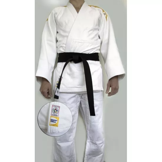 Кимоно дзюдо "Professional" IJF Green Hill (белое)-150