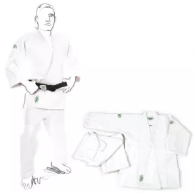 Кимоно дзюдо "MASTER" (белое) Green Hill-150