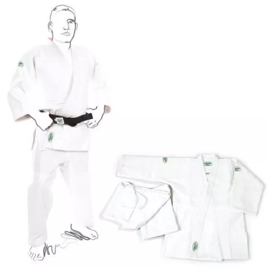 Кимоно дзюдо "MASTER" (белое) Green Hill-150