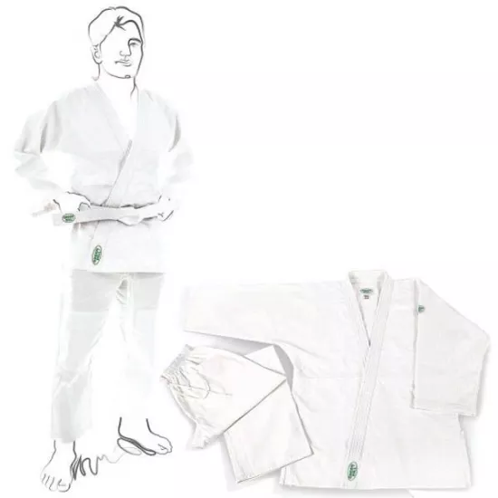 Кимоно дзюдо "CLUB" (белое) Green Hill-120