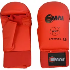 Перчатки для карате SMAI с защитой большого пальца с лицензией WKF-S