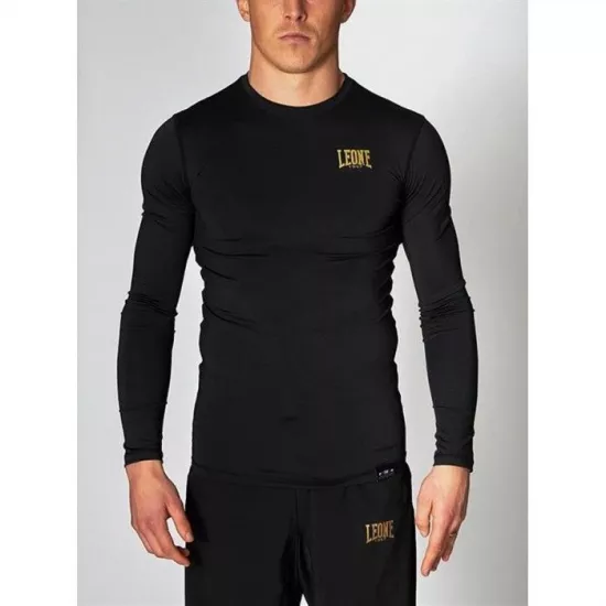 Рашгард із довгим рукавом Leone Black/Gold-M