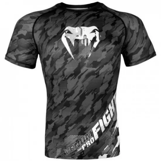 Рашгард Venum Tecmo Rashguard Short Sleeves Dark Grey-S
