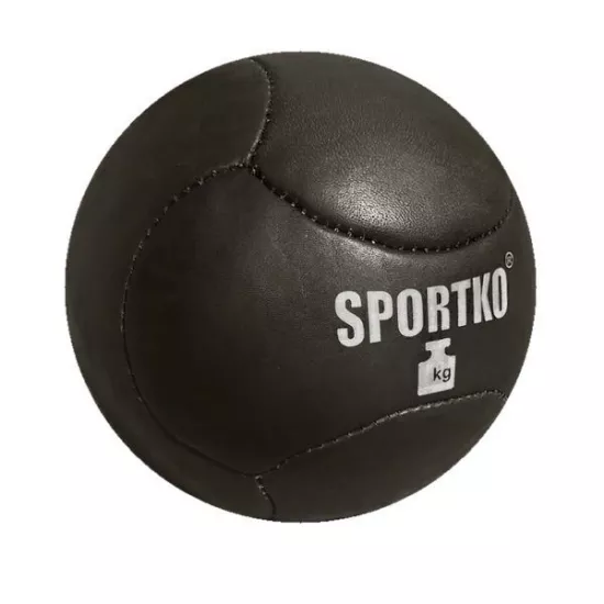 Медбол, тяжелый мяч SportKO Кожа 1кг