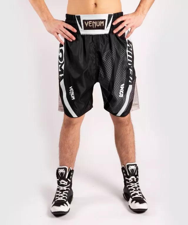 Боксерські шорти Venum Arrow Loma SIgnature Collection Boxing Shorts Black White-XS