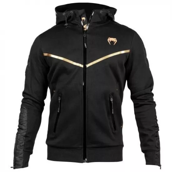 Толстовка Venum Laser Evo Hoody Black Gold-XS