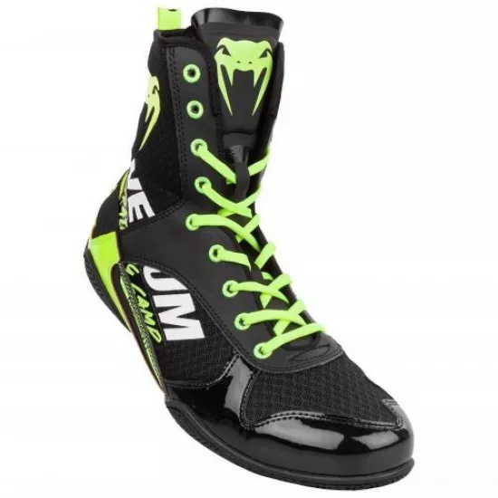 Боксерки Venum Elite VTC 2 Edition Boxing Shoes Black Neo Yellow-40