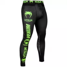 Компрессионные штаны Venum Logos Tights Black Neo Yellow-XL