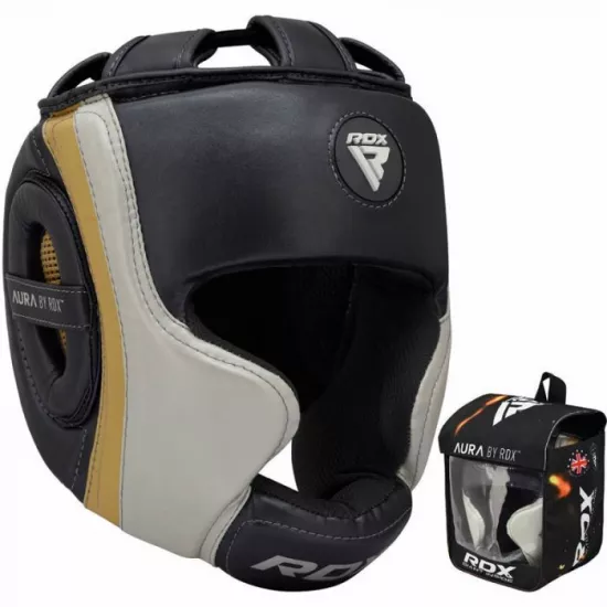 Боксерский шлем RDX AURA GOLDEN-M