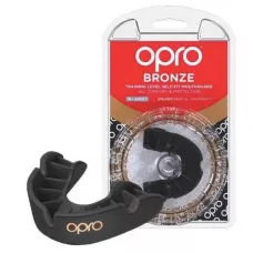Капа OPRO Bronze Black/White-детская