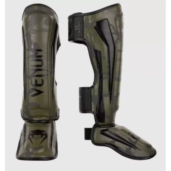Захист гомілки Venum Elite Standup Shinguards Khaki Black-M