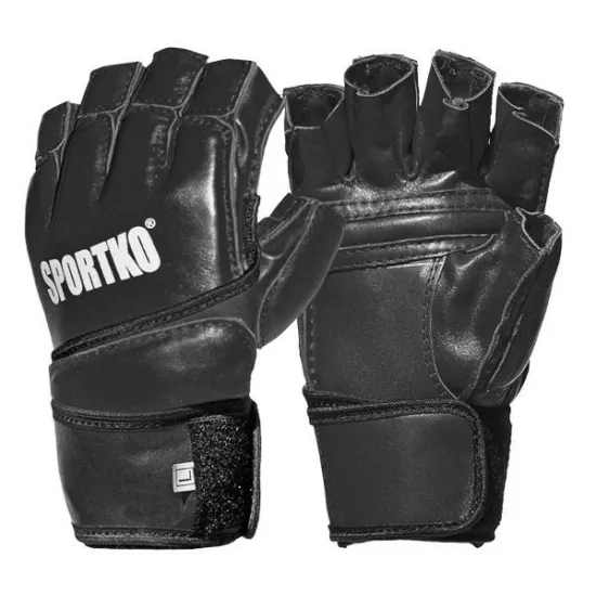 Перчатки с открытыми пальцами SPORTKO ПК-4-M