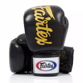 Рукавички Fairtex BGV19 Deluxe Gloves Чорні 10 унцій
