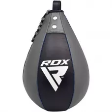 Пневмогруша боксерська RDX Leather Pro Blue-14 см