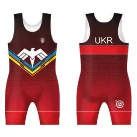 Трико UWW UKR OREL RED GRADIENT-4XS