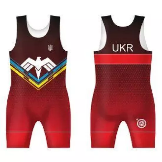 Трико UWW UKR OREL RED GRADIENT-4XS