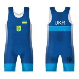 Трико збірної України UWW UKRAINE 2016P ROYAL СИНЕ-4XS