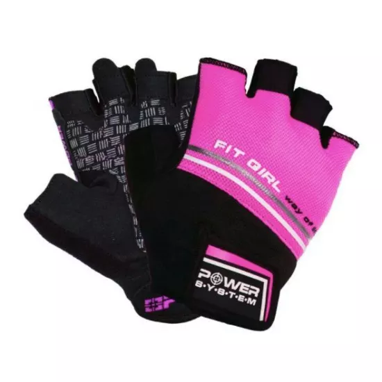 Перчатки для фитнеса женские Power System Fit Girl Evo PS-2920 Pink-XS