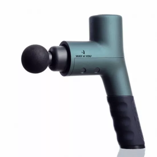 Вібраційний ударний масажер-пістолет Way4you Elite Massager Gun