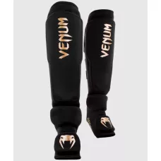 Защита ног Venum Kontact Evo Shinguards Black Gold-S