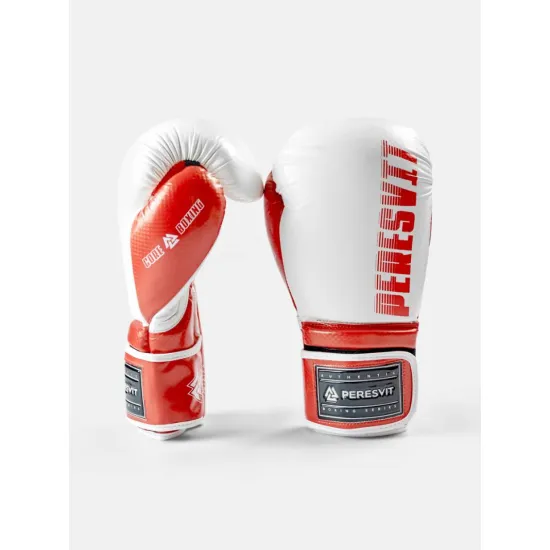 Боксерські рукавички Peresvit Core Boxing Gloves White Red 16 унцій