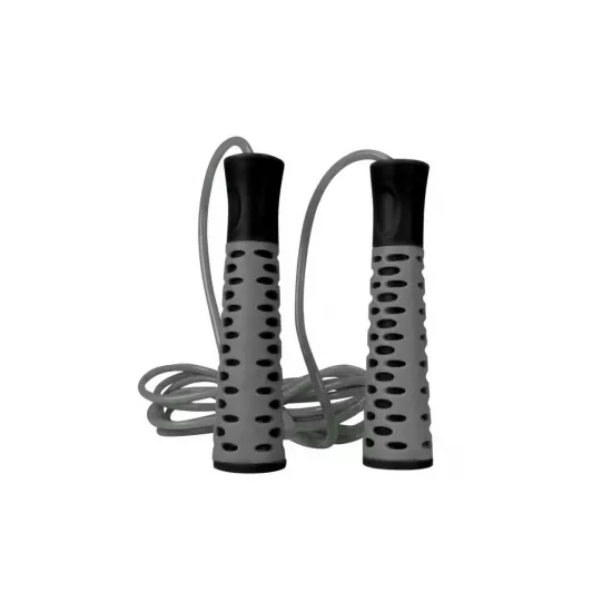 Скакалка PowerPlay 4206 Серо-черная 275см