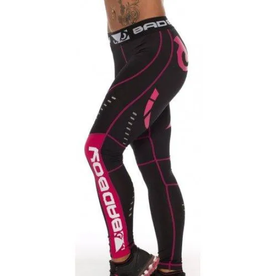 Компресійні Штани Жіночі BAD BOY LEGGINGS BLACK/PINK