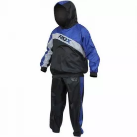 Костюм для Похудения с Капюшоном RDX BLUE