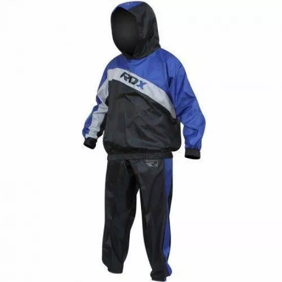 Костюм для Похудения с Капюшоном RDX BLUE