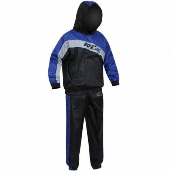 Костюм для Похудения с Капюшоном RDX BLUE