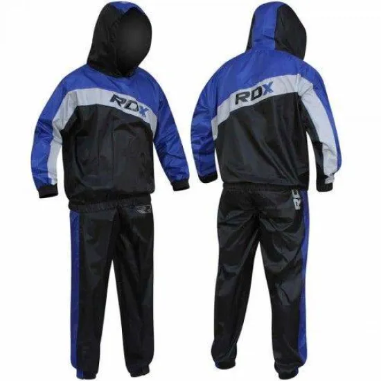 Костюм для Похудения с Капюшоном RDX BLUE