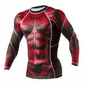 Рашгард с длинным рукавом Peresvit Immortal Silver Force Burn Red-S